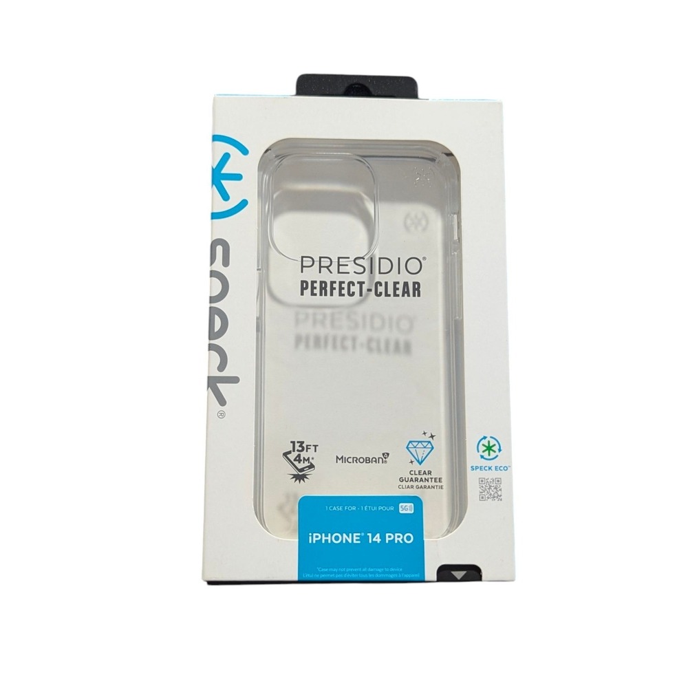 E6. Speck Presidio Perfect-Clear Case For iPhone 14 Pro- Clear